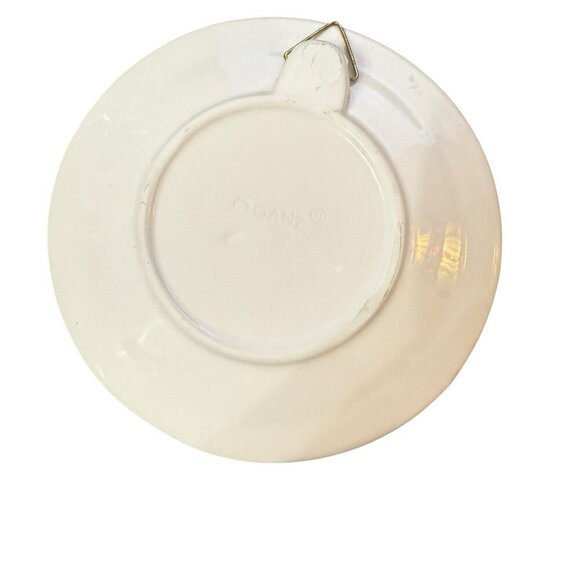 Ganz 5 Inch 3 Dimensional Skating Snowman Hanging Decor Plate Wall Tree Ceramic - Picture 2 of 4